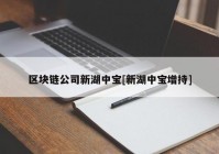 区块链公司新湖中宝[新湖中宝增持]